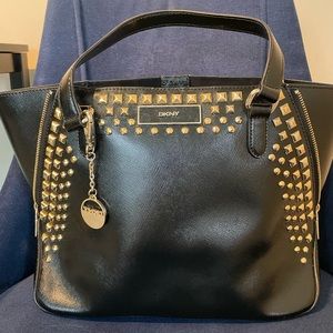 DKNY Bag, Black with gold Hardware!